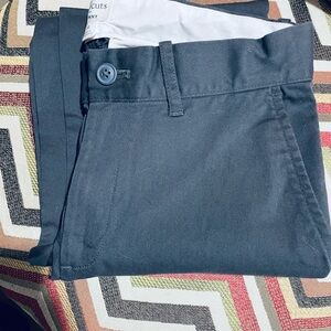 NWOT/J. Crew boys Crewcuts Skinny Casual chino pants in charcoal graySz16